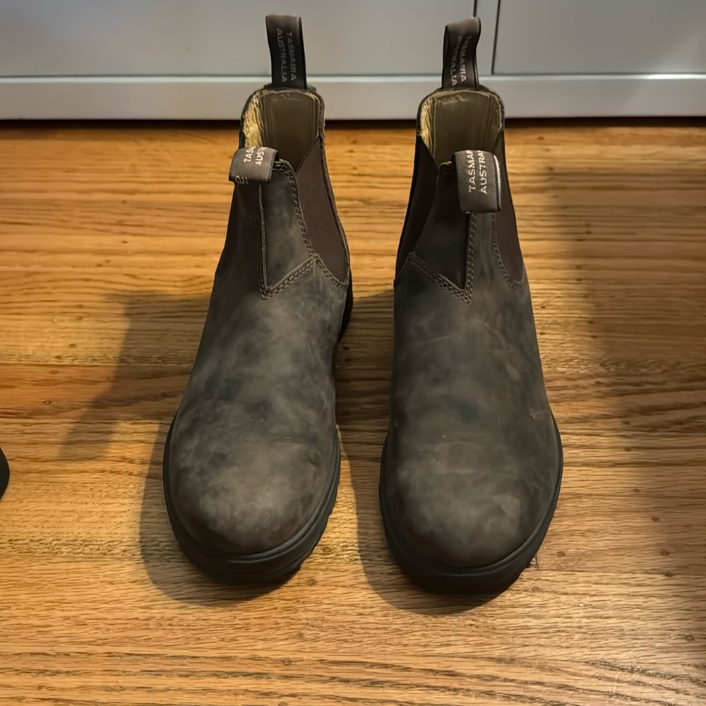 rustic brown premium leather chelsea boots